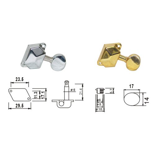 Dr Parts AMH3003/CR ključevi za akust gitaru Slike