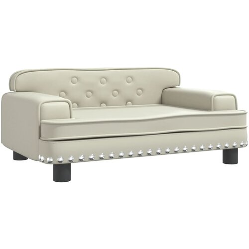 Maison Chic Otroški kavč - Otroški divan - Otroški sedež krem 70x45x30 cm umetno usnje, (21729631) Cene