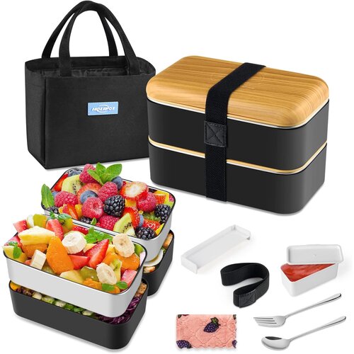 HOLIPOT 2-nivojska bento &amp;scaron;katla za malico 3200ml Slike