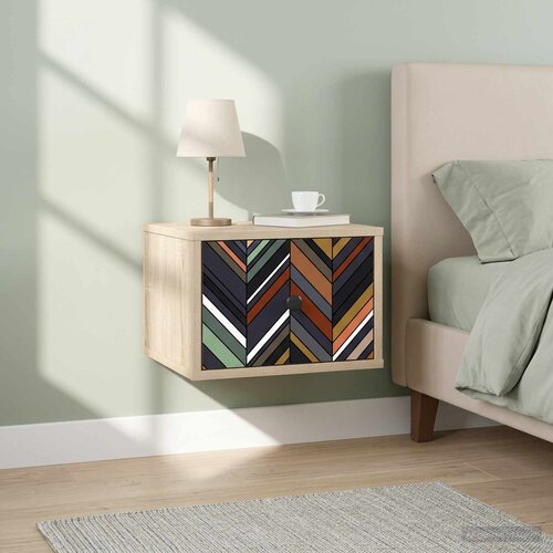  Wall-mounted noćni ormarić OMMEN Hrast sonoma 36 x 33 x 25 cm Cene