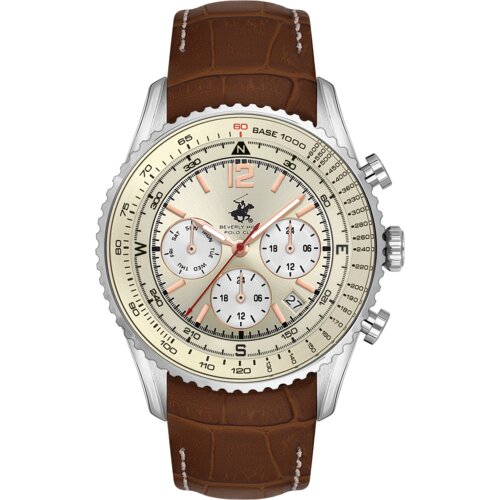 Beverly Hills Polo Club Muški ručni sat BP3723X.375, Smeđe boje Cene