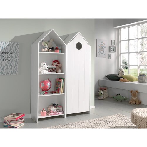 Vipack Bela odprta otro&amp;scaron;ka garderobna omara 115x171,5 cm CASAMI &amp;ndash; Slike