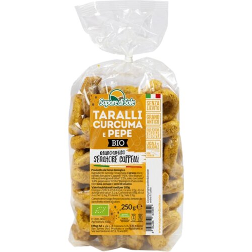 Sapore di Sole Taralli kurkuma in poper - 250 g Slike
