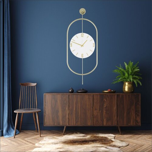 Wallity zidni sat Mclock-00113, 35x85x7 cm, zlatne boje Cene