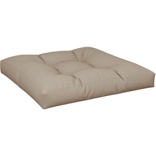 VidaXL Jastuk za palete smeđesivi 80 x 80 x 12 cm od tkanine Slike