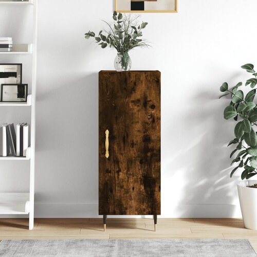 vidaXL Komoda boja dimljenog hrasta 34 5x34x90 cm konstruirano drvo Cijene