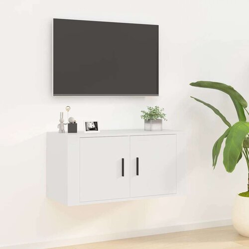 vidaXL Stenska TV omarica bela 80x34,5x40 cm Cene