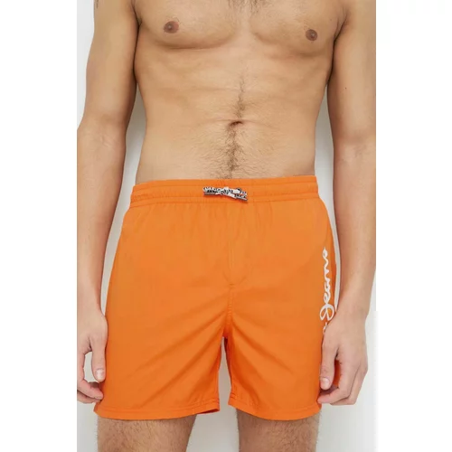 Pepe Jeans Kopalne kratke hlače Finnick oranžna barva