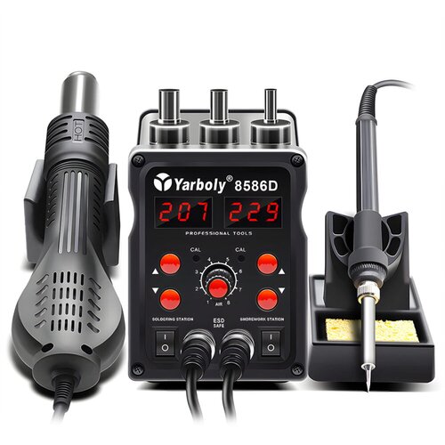  2v1 700W spajkalna postaja na vroči zrak lcd in 60W spajkalnik do 500&amp;deg;C Slike