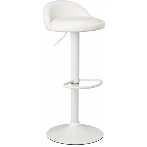 Casa Selección Beli barski stoli v kompletu z nastavljivo višino 2 ks iz umetnega usnja (višina sedeža 72 cm) –