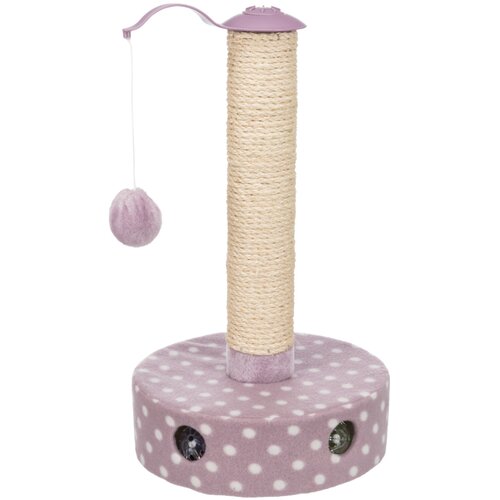 Trixie Junior praskalni steber Fleece - Vijolična/bela Cene