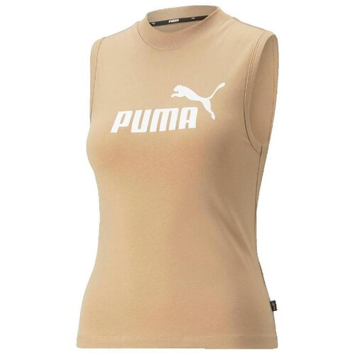 Puma Majice brez rokavov Débardeur Slim Fit Logo Bež Cene
