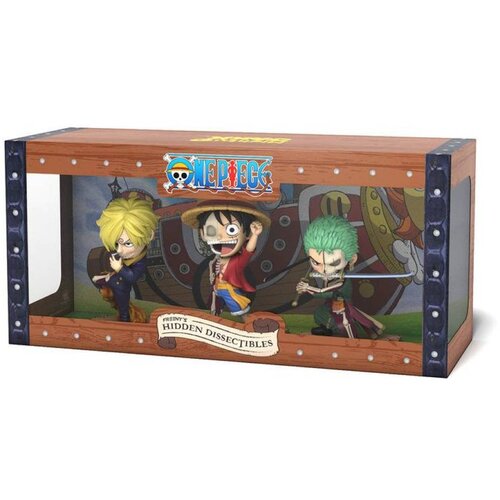 Mighty Jaxx Mini Figure One Piece - Freeny&amp;#039;s Hidden Dissectibles - Luffy, Zor, Sanji Slike