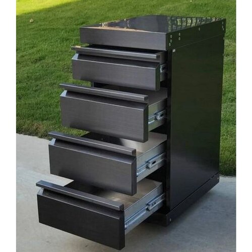 MyOutdoorKitchen Crni inox modul ladica 9515 &amp;ndash; 43 cm Slike