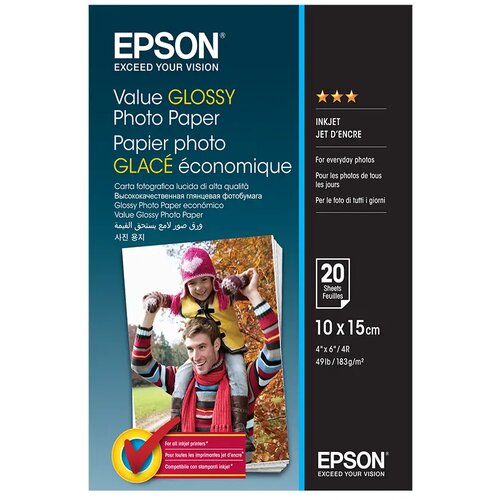 Develop-free Papir EPSON Value Glossy 10x15cm 20 sheet Cene