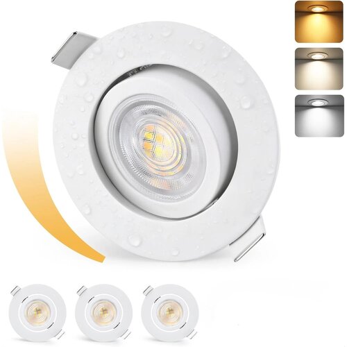 KYOTECH 3x 88 mm LED vgradna svetilka Slike