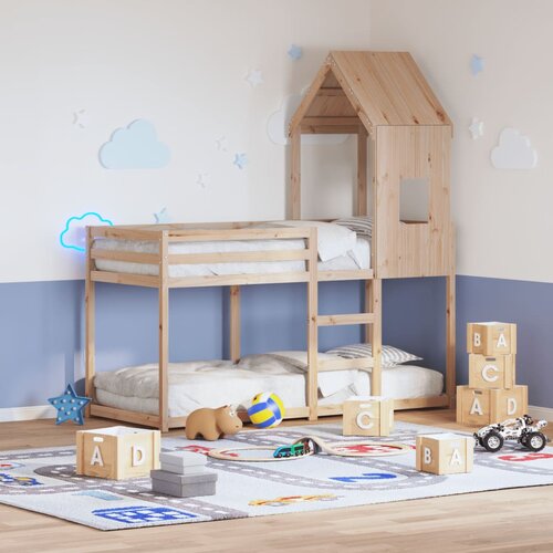 The Living Store Pograd s streho 80x200 cm trdna borovina - Pograd, (21428086) Slike