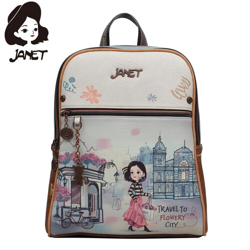 Janet Flowery City Ranac J-021B 26.5x12x31 Slike