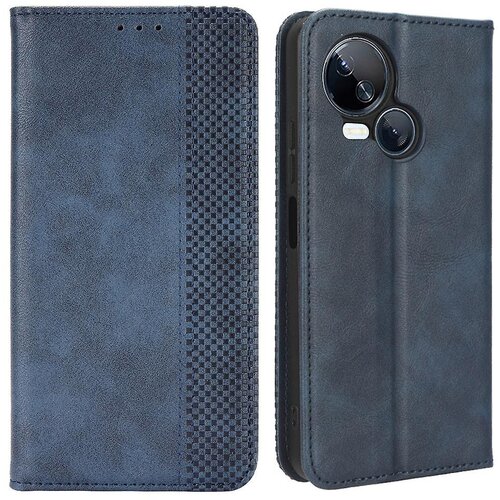 INORCO Za Tecno Spark 10 5G PU usnjena torbica za stojalo za telefon, denarnica, retro ovitek za telefon, (22033273) Slike