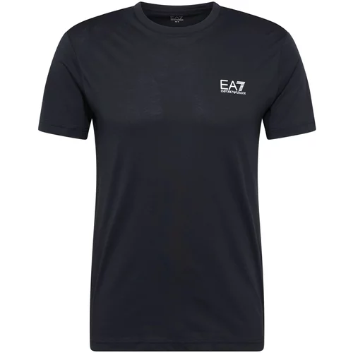 Ea7 Emporio Armani Tehnička sportska majica noćno plava / bijela