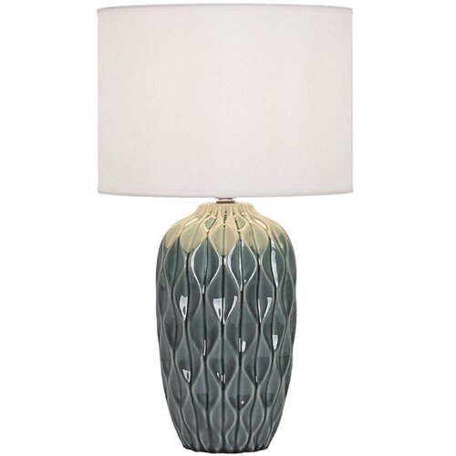  Stona lampa PINEAPLE 1xE27/40W/230V bela/zelena Slike