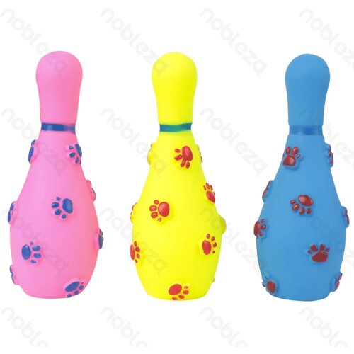 nobleza igračka za pse Squeaky toy vinyl bowling ball 14cm Cene