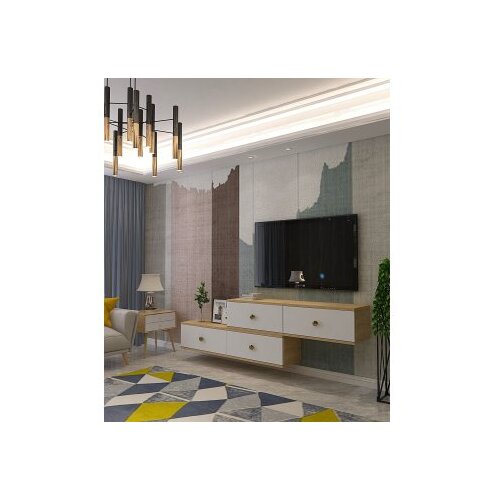 Hanah home TV komoda Zuzu Double, Hrast Slike