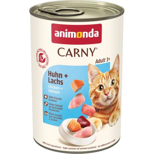  Ekonomično pakiranje animonda Carny adult 24 x 400 g - Piletina i losos Cijene