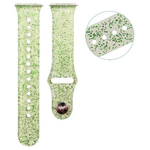 Chameleon Gumiran pašček 22 mm, zeleno prosojen z bleščicami, za pametno uro Cene