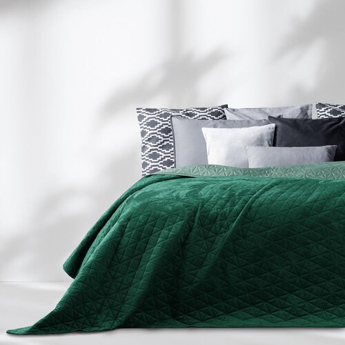AmeliaHome Zeleni pro&amp;scaron;iven prekrivač od samta 260x280 cm Laila &amp;ndash; Slike