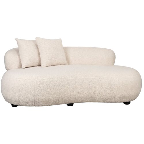 White Label Kremno bela sedežna garnitura 185 cm Noxx – Cene