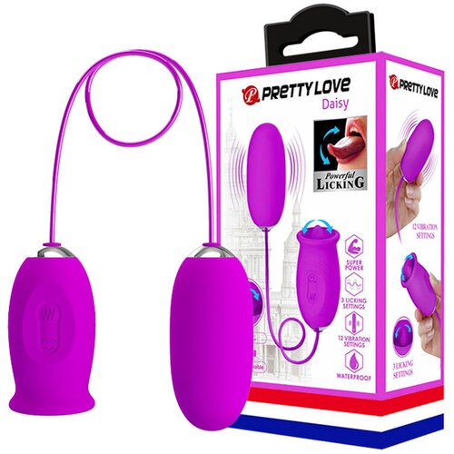  Vibro jaje Pretty love Daisy, 12 modova, Ljubičasto Slike