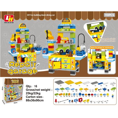  Set of blocks 110 pcs. Workshop Cene