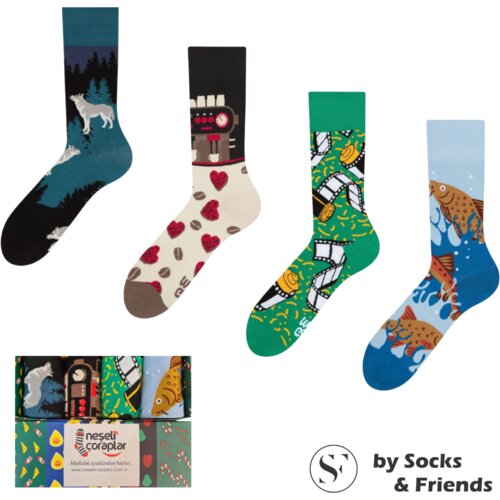 Socks & Friends Set Čarapa 4/1 Funny wild Slike