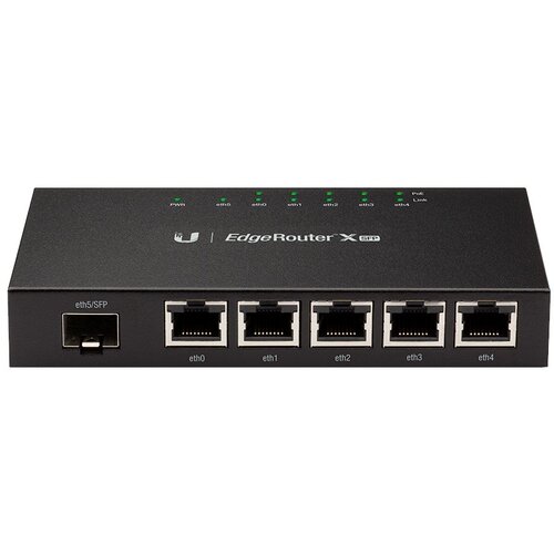 Ubiquiti EdgeRouter X SFP; (5) GbE RJ45 ports with 24V passive PoE; (1) SFP port; 50W total PoE availability. Cijene