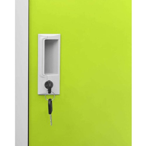 VidaXL ormarić s ključem svjetlosivi-zeleni 90 x 45 x 92,5 cm čelični Slike