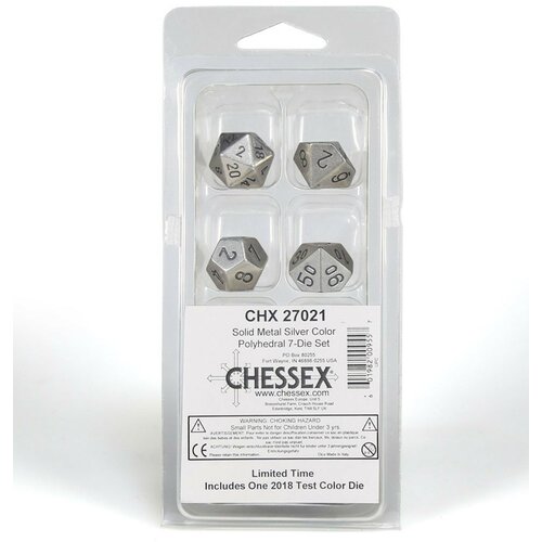 Chessex kockice - polyhedral - solid dark metal (7) Cene