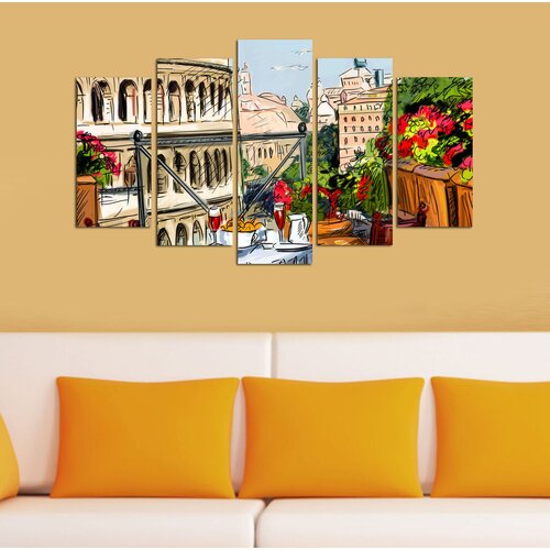 Wallity Set Slika 5M-55, 5 Delova Cene