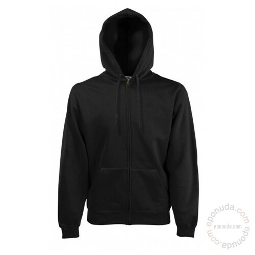 Fruit Of The Loom Premium hooded sweat jacket muški duks crni Slike