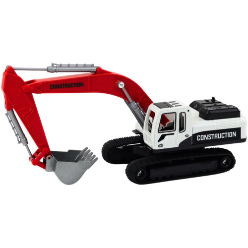  gusjeničar s metalnom žlicom 26 cm - crveno/bijeli Slike