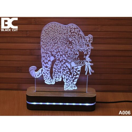 Black Cut 3D lampa jaguar plavi Cene