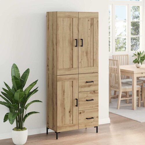  Highboard 2 kom. Umjetnički hrast 69,5 x 34 x 180 cm Slike