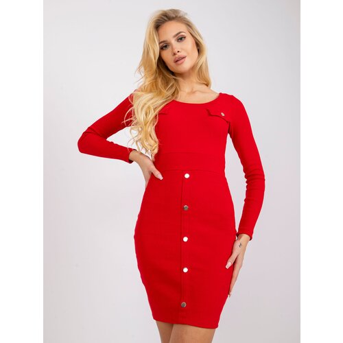 RUE PARIS Dress-RV-SK-7437.67-Red Slike