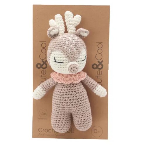 CUTE&COOL- Cute&Cool pletena lutka 16cm jelen Cene