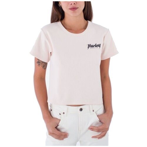 Hurley Majice & Polo majice TOMGIRL BABY RIB TEE Rožnata Cene
