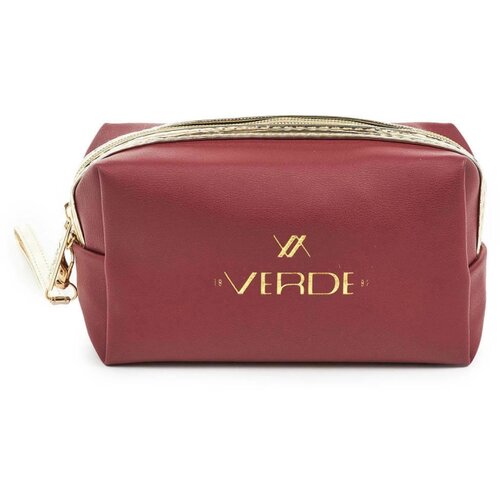 Verde Neseser cetvrtasti sa zlatnim paspulom 0237, 18×7×10 cm bordo Cene