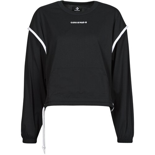 Converse Puloverji LONG SLEEVE JERSEY CREW Črna Cene