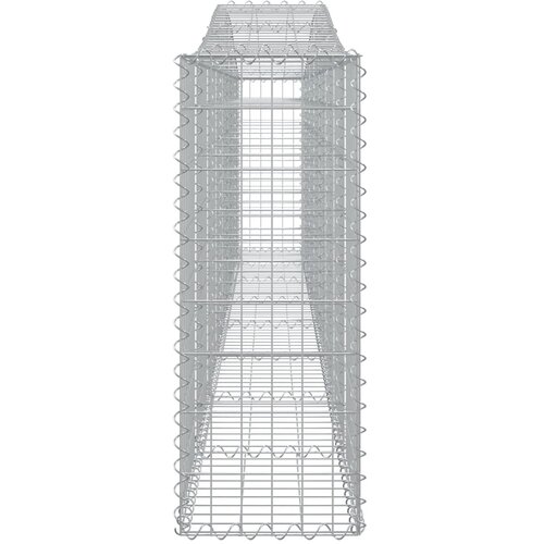  Lučne gabionske ko&amp;scaron;are 5 kom 400x30x80/100 cm pocinčano željezo Slike
