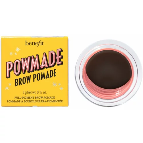 Benefit Powmade Brow Pomade vodoodporna gel za obrvi 5 g odtenek 4 Warm Deep Brown za ženske