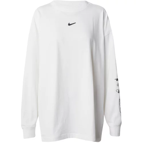 Nike Sportswear Majica 'SWOOSH' crna / bijela